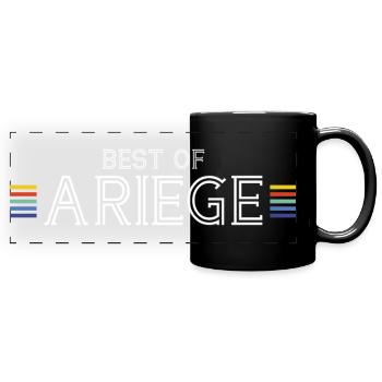 Best Of Ariege T-Shirt Humor-Geschenk - Panorama-Tasse farbig - Schwarz - Vorne