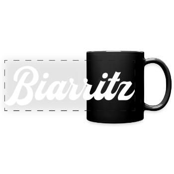 BIARRITZ, France, Frankreich - Mug panoramique uni - noir - Devant