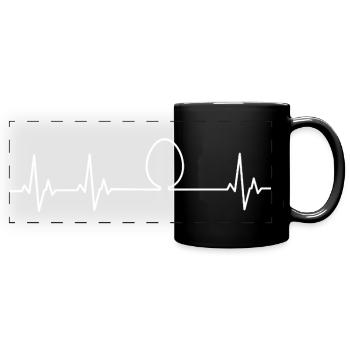 Fans de poulet - Coq - Coq - Poussin - Œuf - Mug panoramique uni - noir - Devant