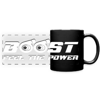Boost Turbo - Panorama-Tasse farbig - Schwarz - Vorne