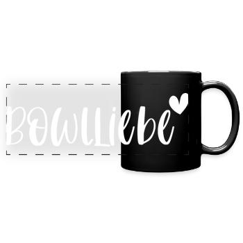Bowl Bowlliebe Foodie Smoothie Geschenk - Panorama-Tasse farbig - Schwarz - Vorne
