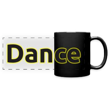 Dance - Panorama-Tasse farbig - Schwarz - Vorne