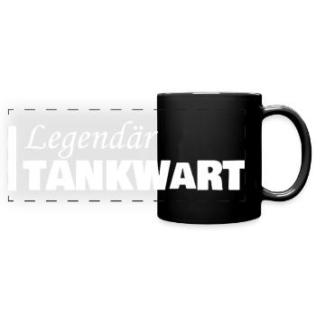 Pompiste en tant que profession - Mug panoramique uni - noir - Devant