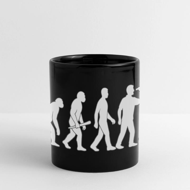 Evolution der Technik Panorama-Tasse farbig