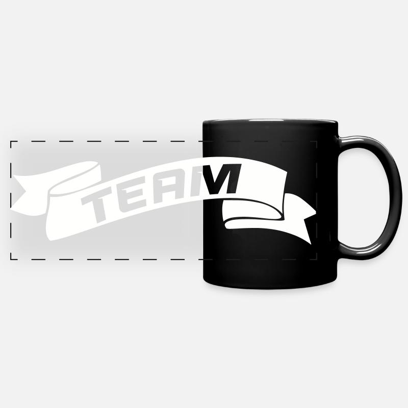 Team - Full Colour Panoramic Mug - black