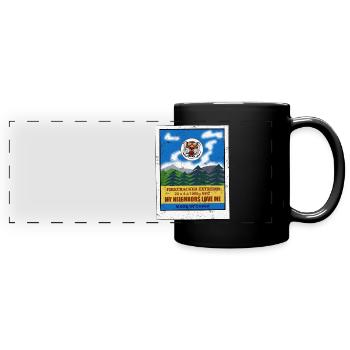 Firecracker Ham - Full Colour Panoramic Mug - black - Front