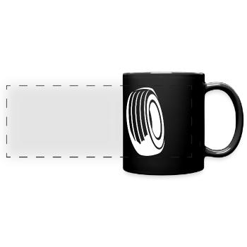 racing - Full Colour Panoramic Mug - black - Front