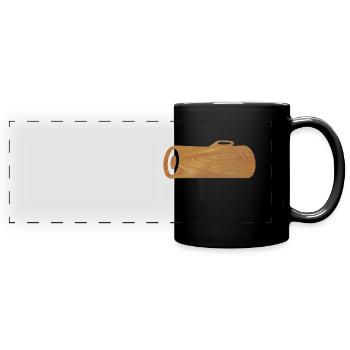 BOIS - Mug panoramique uni - noir - Devant