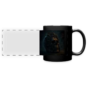 Halloween Pumpkin Skeleton Costume Gift - Full Colour Panoramic Mug - black - Front