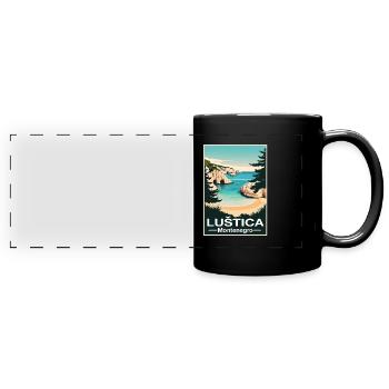 Lustica Montenegro - Full Colour Panoramic Mug - black - Front