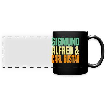 Sigmund Alfred Carl Gustav Psychoanalysis - Full Colour Panoramic Mug - black - Front