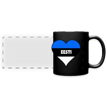 estonia 03 - Full Colour Panoramic Mug - black - Front