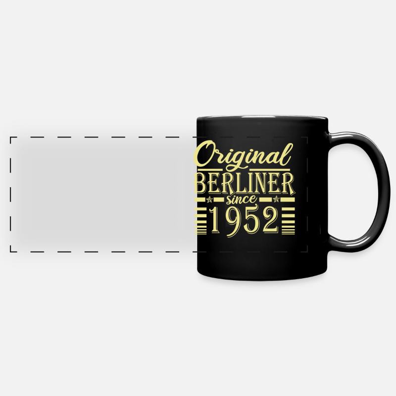 berliner original since 1952 Geburtstag - Panorama-Tasse farbig - Schwarz