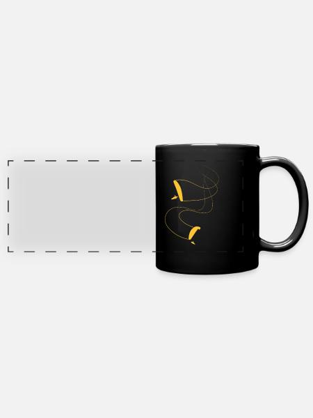 Paraglider duo - Panorama-Tasse farbig - Schwarz