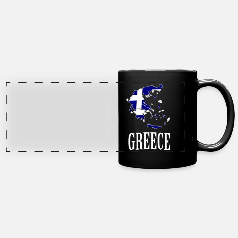 Greece Greece - Full Colour Panoramic Mug - black