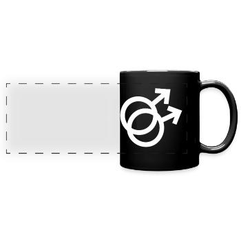 Gay Pride - Mug panoramique uni - noir - Devant