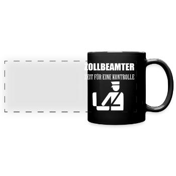 Customs Customs OfficerIn Police Customs Officer - Full Colour Panoramic Mug - black - Front