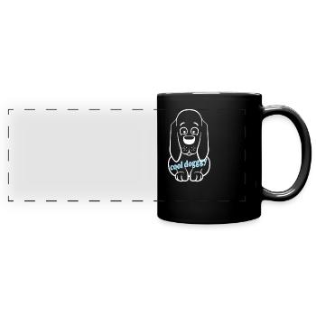 dog lover - Full Colour Panoramic Mug - black - Front