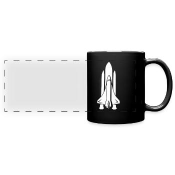 Rocket - Full Colour Panoramic Mug - black - Front