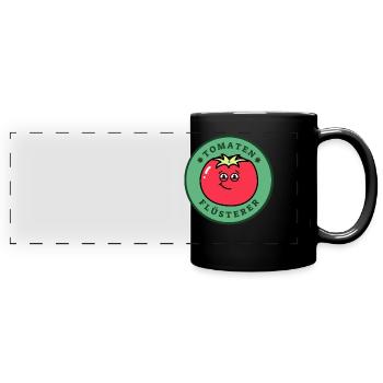 Tomaten Flüsterer - Panorama-Tasse farbig - Schwarz - Vorne