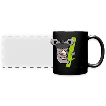 KOALA VR - Panorama-Tasse farbig - Schwarz - Vorne