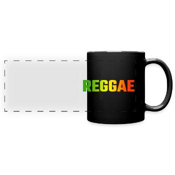 Reggae - Full Colour Panoramic Mug - black - Front
