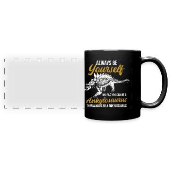 ANKYLOSAURUS - Panorama-Tasse farbig - Schwarz - Vorne