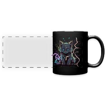 Beast Electric Cat - Mug panoramique uni - noir - Devant