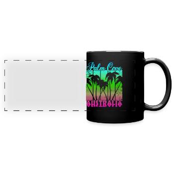 Palm Cove Australia - Panorama-Tasse farbig - Schwarz - Vorne