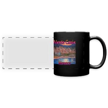 Monte Carlo Sunset - Full Colour Panoramic Mug - black - Front