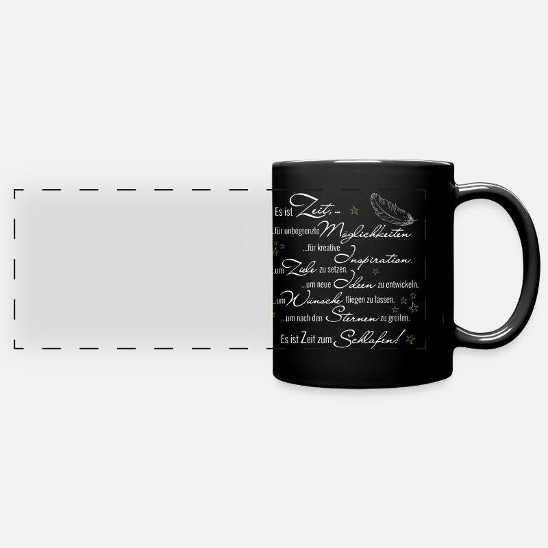 Time to sleep - Full Colour Panoramic Mug - black