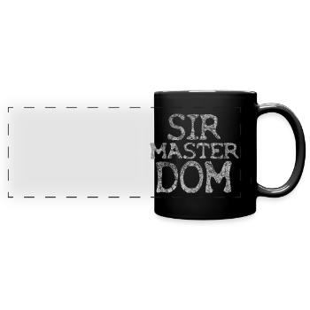 SIR MASTER DOM BDSM KINK MR KINKY DOMINANT - Mug panoramique uni - noir - Devant