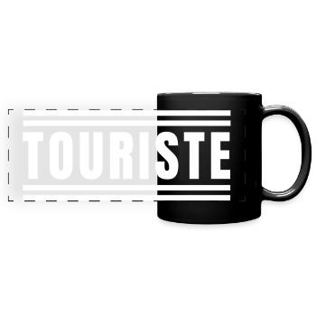 tourist, tourism, sightseeing - Full Colour Panoramic Mug - black - Front