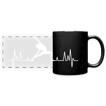 fitness sport - Full Colour Panoramic Mug - black - Front