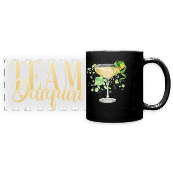 Équipe de cocktails de soirée de jeune fille Daiquiri - Mug panoramique uni - noir - Devant
