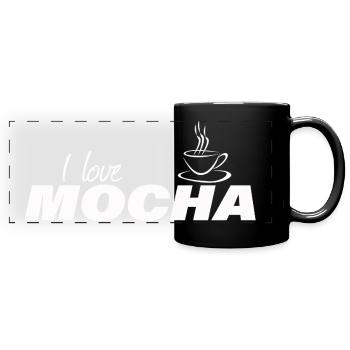 J’ADORE LE MOKA - Mug panoramique uni - noir - Devant