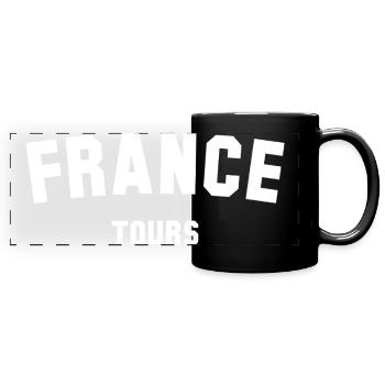 Tours France Frankreich - Mug panoramique uni - noir - Devant
