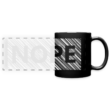 nopeinlines - Panorama-Tasse farbig - Schwarz - Vorne