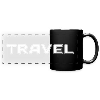 VOYAGER - Mug panoramique uni - noir - Devant