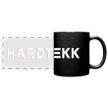 Hardtekk - Techno - Rave - Hardtekk lettering - Full Colour Panoramic Mug - black - Front