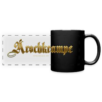 ass Krampe - Mug panoramique uni - noir - Devant