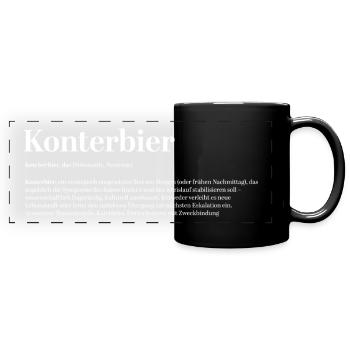 Counterbeer Beer Party Village Funfair Definition - Full Colour Panoramic Mug - black - Front
