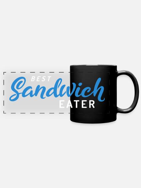 Best Sandwich Couple 1 - Panorama-Tasse farbig - Schwarz