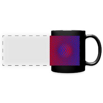 Cubes - Full Colour Panoramic Mug - black - Front