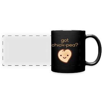 Pois chiche obtenu 49 F - Mug panoramique uni - noir - Devant