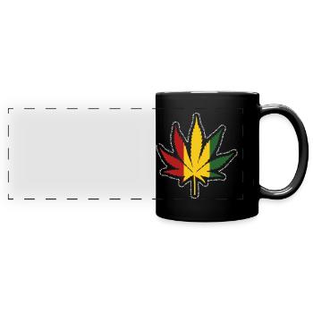 Reggae - Full Colour Panoramic Mug - black - Front