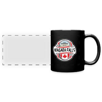 Niagarafälle Kanada Flagge Reise Souvenir Abzeichen St - Panorama-Tasse farbig - Schwarz - Vorne