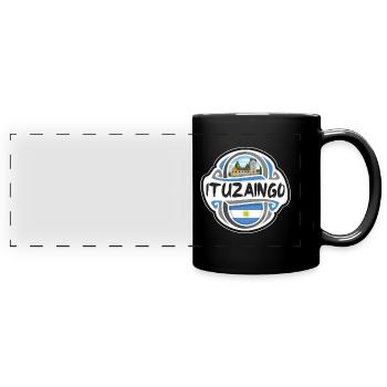 Ituzaingo Argentina Flag Travel Souvenir Badge Sta - Full Colour Panoramic Mug - black - Front
