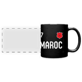 Teeshirt Maroc avec le numéro 7 - Mug panoramique uni - noir - Devant