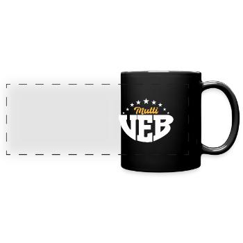 VEB Mutti DDR Geschenk - Panorama-Tasse farbig - Schwarz - Vorne